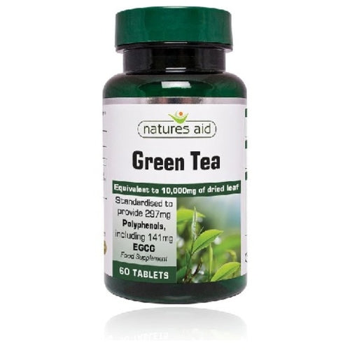 Natures Aid Green Tea 10, 000Mg 60 Tabletten