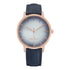 Nine West Damen Analog Quarzuhr mit goldfarbenem Metallgehäuse und Metallarmband, braunes Zifferblatt