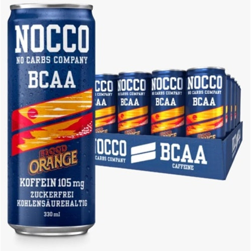 Nocco Bcaa Drink 330 Ml Blood Orange 24 Stück Deformiert