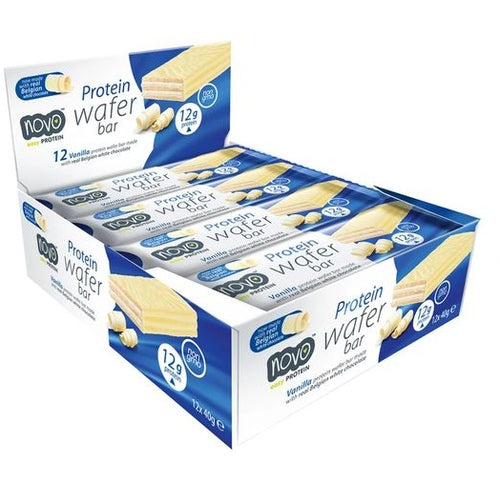 Novo Nutrition Protein Wafer Bar 12 X 40G Vanilla