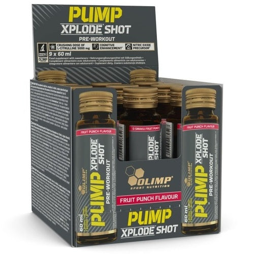 Olimp Pump Xplode Shot 9 x 60 ml Punch aux fruits