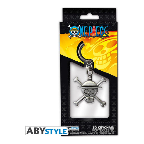 one piece 3d schluesselanhaenger skull luffy