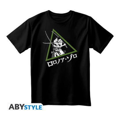 one piece unisex blacktshirt roronoa zoro medium