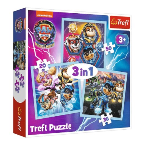 paw patrol film 3 in 1 puzzle