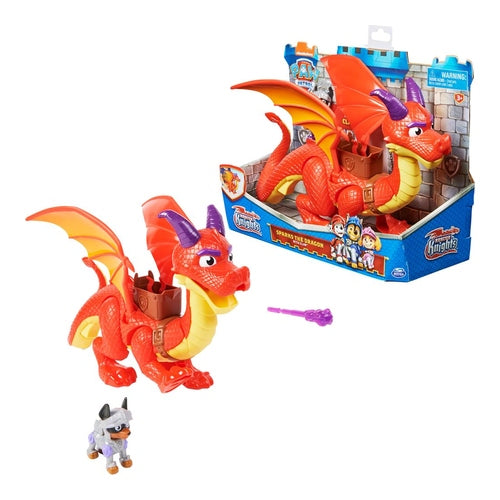 paw patrol knights sparks the dragon and claw spielfigur