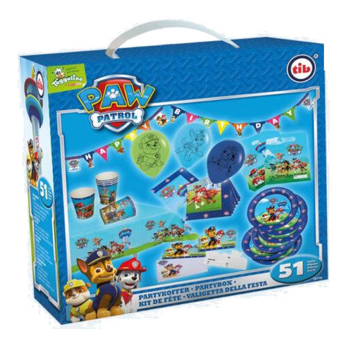 paw patrol party koffer fuer 6 personen jungs