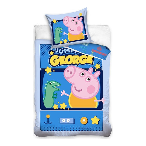 peppy pig bettwaesche jumpy george 140x200cm