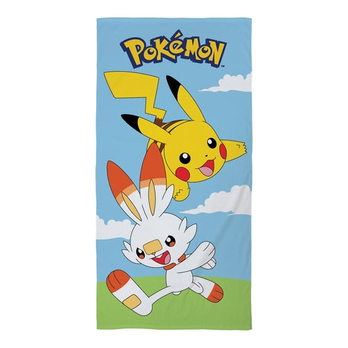 pokemon pikachu scorbunny strandtuch 70 x 140 cm