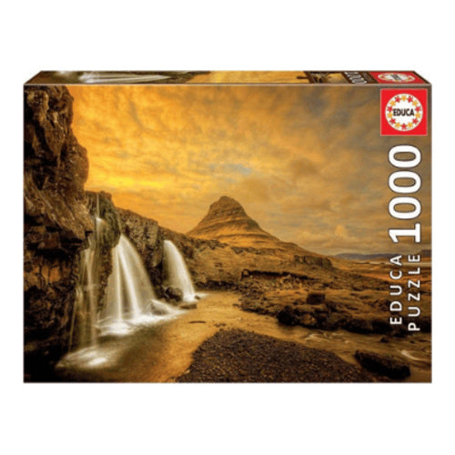 puzzle kirkjufellsfoss waterfall 1000 teile puzzle