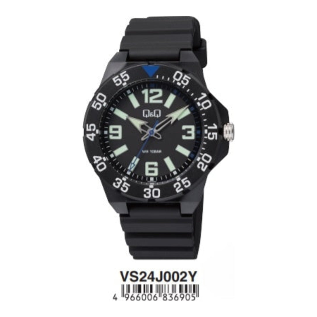 Q and Q Classic Black/Resin Ø43 mm VS24J002Y