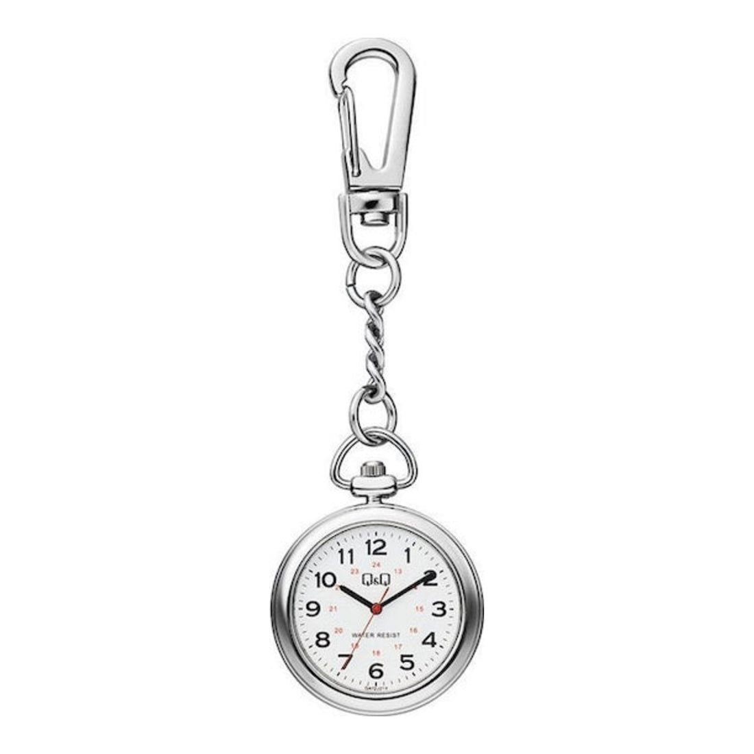Q and Q Silberne Taschenuhr (Ø34 mm) QA72J214Y
