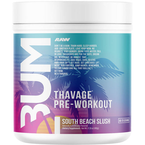 Raw Nutrition Cbum Thavage Pre Workout 520G Peat Red Gummy
