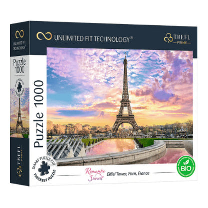 romantic sunset eiffel turm paris frankreich uft puzzle 1000 teile