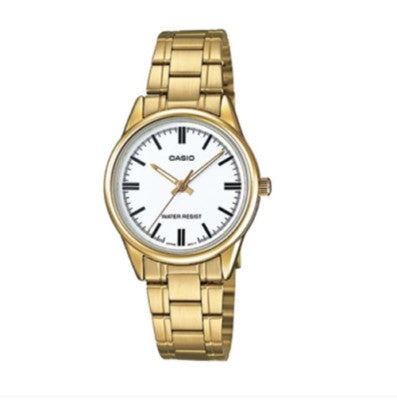 Casio Collection LTP V005G 7AUDF Damen Analog Goldtone