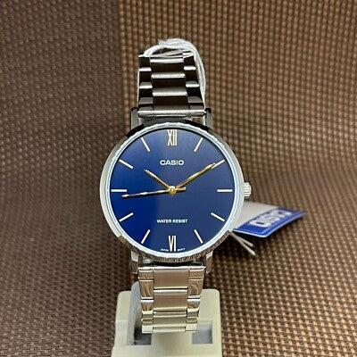 Casio Enticer Ladies Blue Dial Steel Watch