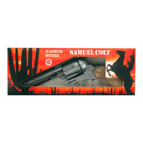 samuel colt antik spielzeugpistole grau silber 305 x 115 x 4 cm