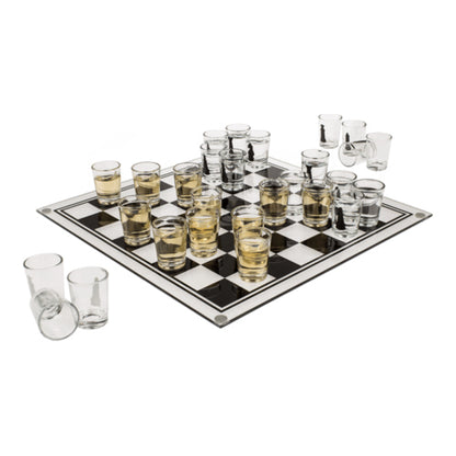 schach glas trinkspiel 35 cm