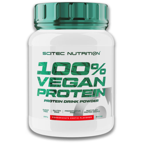 Scitec 100 Vegan Protein 1000G Exotischer Granatapfel