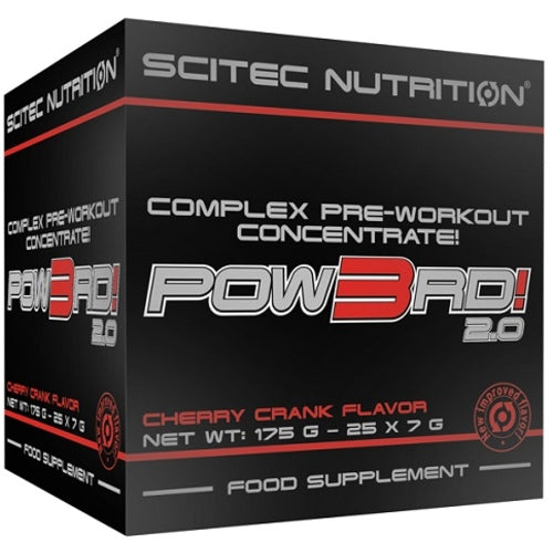 Scitec Pow3Rd Box 25 Sachet Cherry Crank