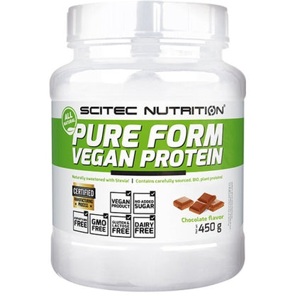 Scitec Pure Form Vegan Protein 450G Hazelnut Toffee