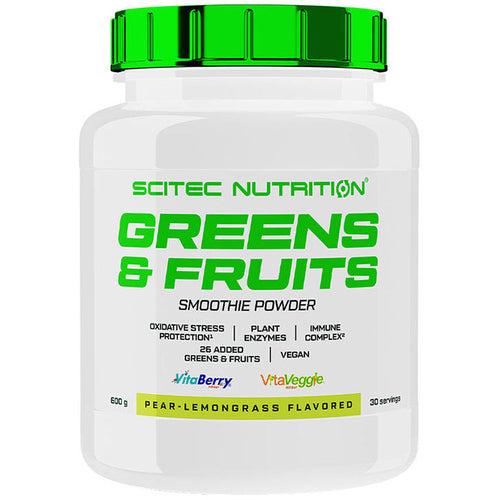 Scitec Vita Greens Fruits 600g Poire Citronnelle