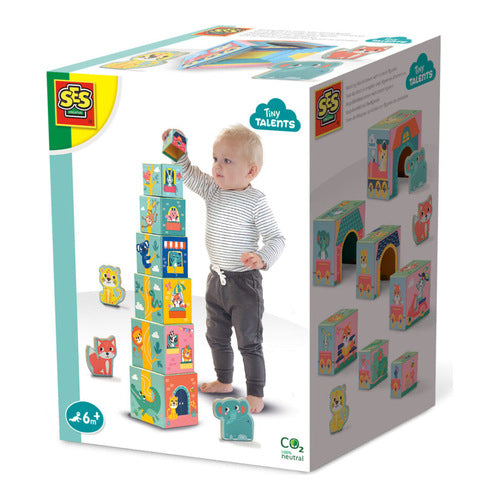 ses stapelwuerfel mit tierfiguren