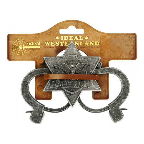 sheriff set antik silber grau