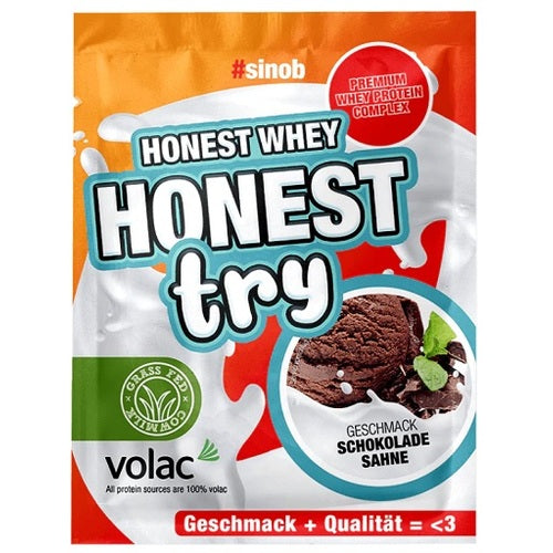 Sinob Honest Whey Try 5X30G Samples Schokolade Sahne