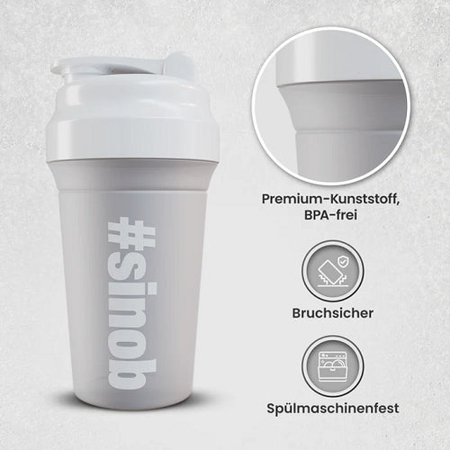 Sinob Premium Shaker- 600Ml Weiß