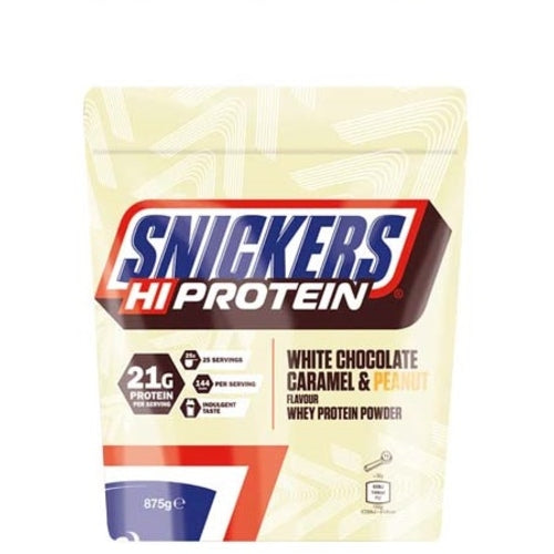 Snickers Hi Protein 875G White Choc, Caramel Peanut Inaktiv