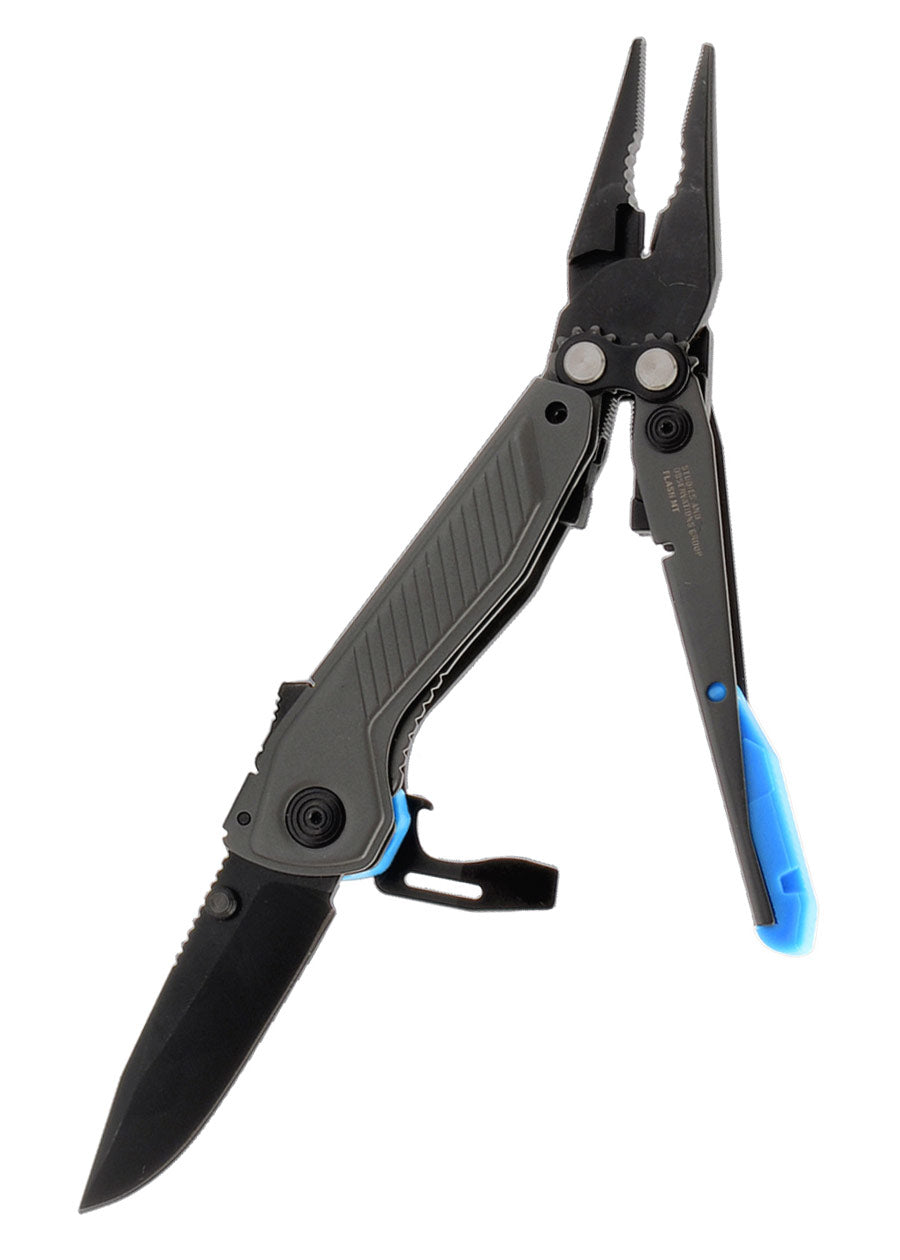 SOG Flash MT Multitool   Kompakt in Gray &amp; Cyan