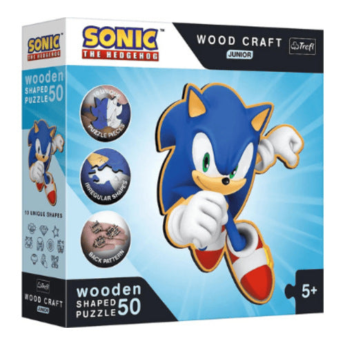 sonic holz form puzzle 50 teile