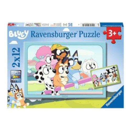 spass mit bluey puzzle 2 x 12 teile