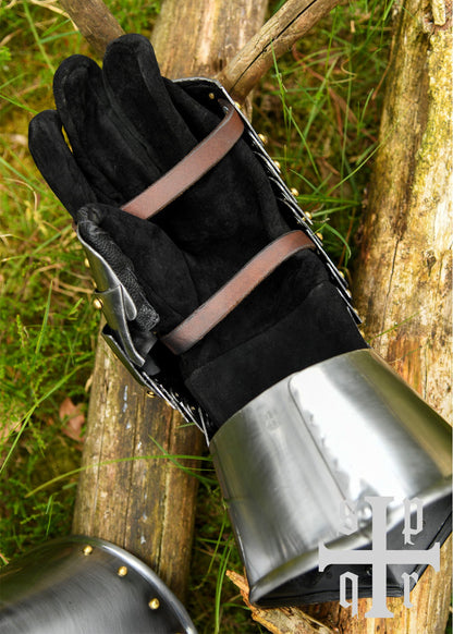 mittelalterliche hentzen plattenhandschuhe 15 16 jh 1 6 mm stahl paar
