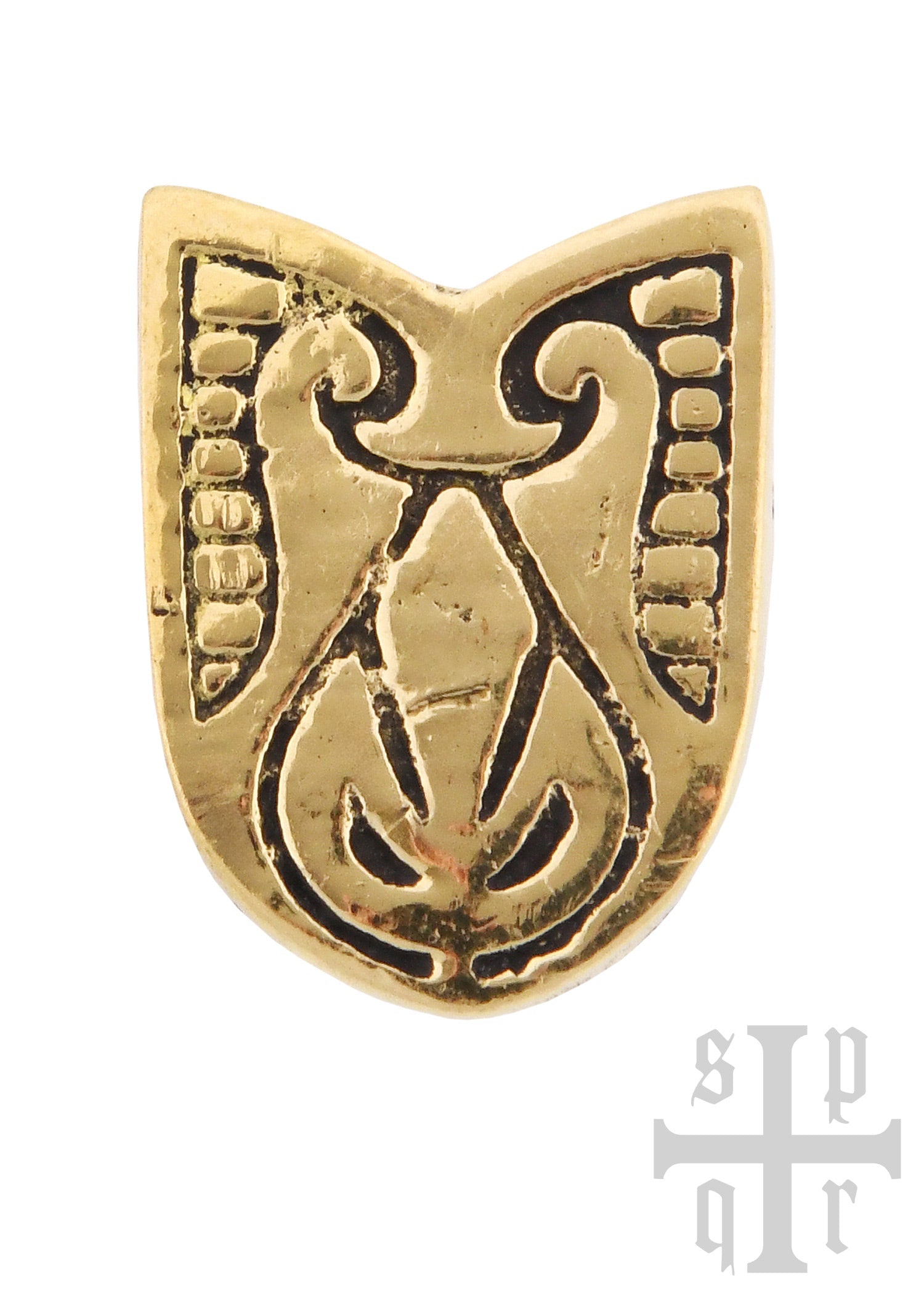 Wikinger Gürtelbeschlag Birka aus Messing