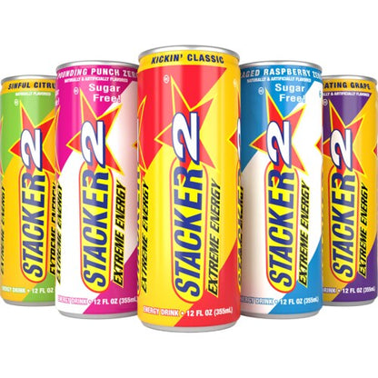 Stacker2 Extreme Energy 12X335Ml Sinful Citrus Zero