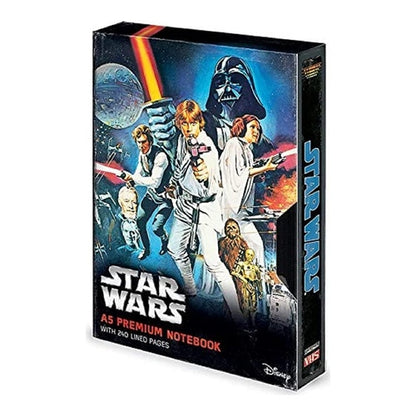 star wars eine neue hoffnung vhs a5 premium notizbuch