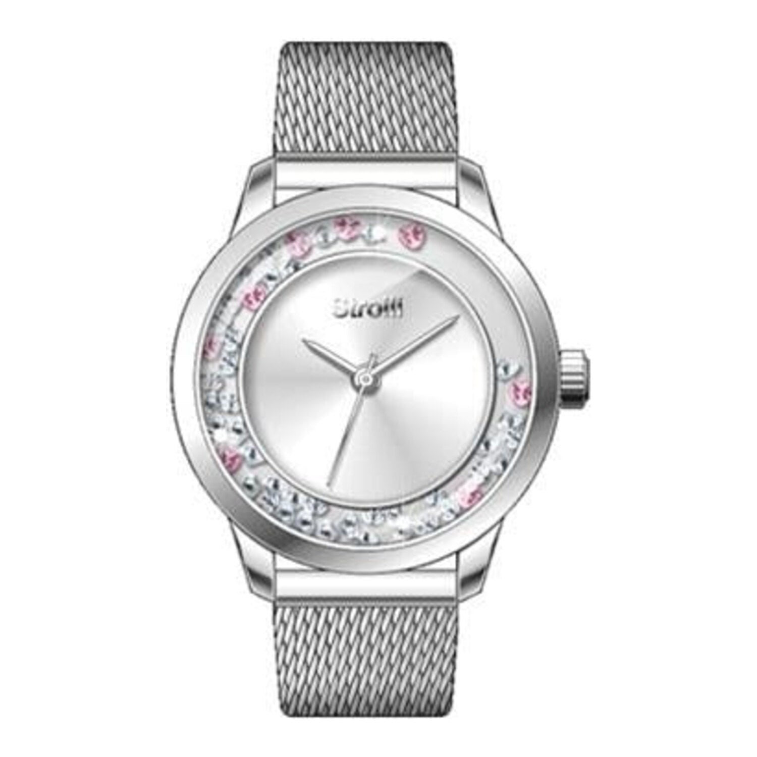 Montre femme Stroili Crystal London – Bracelet maille argentée