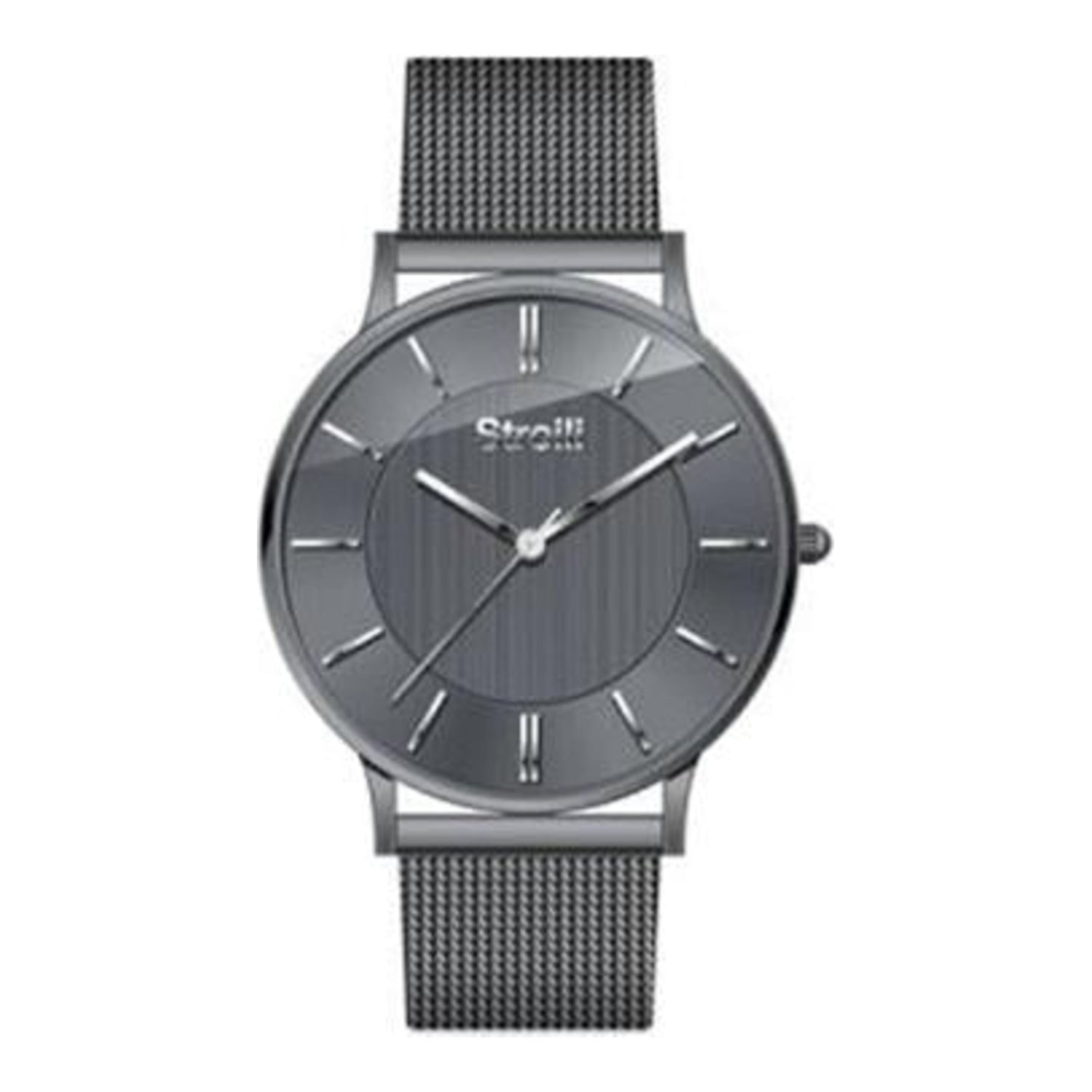 Montre homme Stroili Nizza, acier, couleur canon de fusil