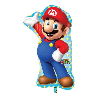 super mario bros supershape folienballon mario 55x83cm