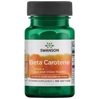 Swanson Beta Carotene 10000 Iu 100 Softgelkapseln