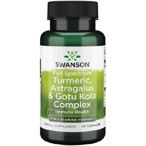 Swanson Tumeric Astragalus Gotu Kola 60 Kapseln