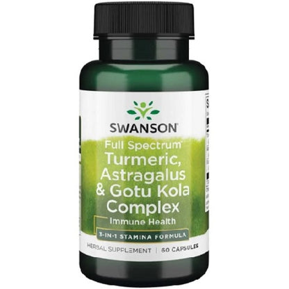 Swanson Tumeric Astragalus Gotu Kola 60 Kapseln