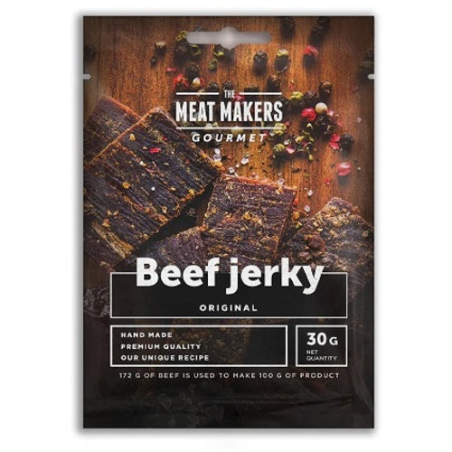 The Meat Makers Gourmet Beef Jerky 15X30G Original