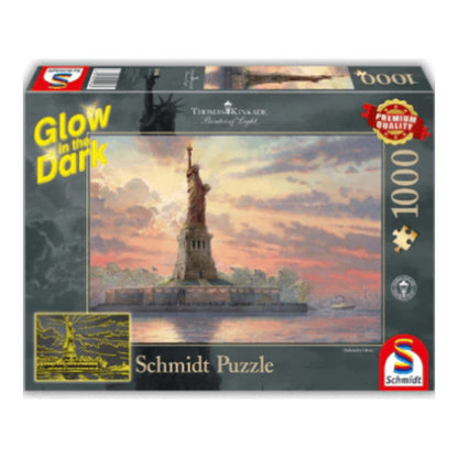 thomas kinkade freihheitsstatue in der abenddaemmerung 1000 teile gid puzzle