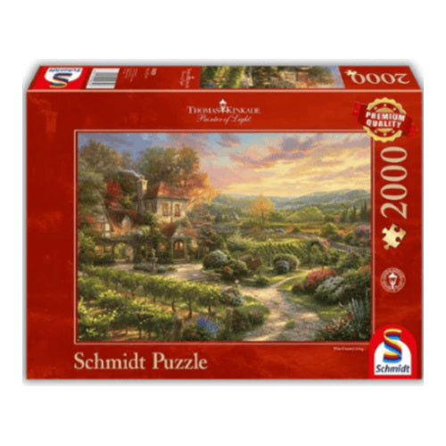 thomas kinkade in den weinbergen 2000 teile puzzle