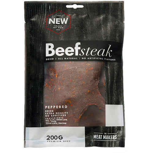 Tmm Meatmakers Jerky Trockenfleisch Beef Steak 5X 200G Peppered