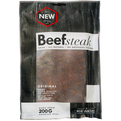 Tmm Meatmakers Jerky Trockenfleisch Beef Steak Beutel Einzelnd 200G Peppered