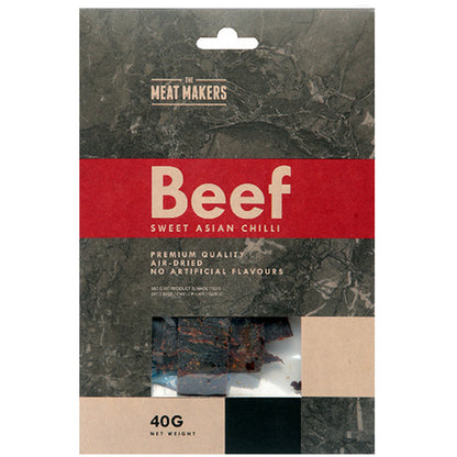 Tmm Meatmakers Jerky Trockenfleisch Gourmet 12X 40G Beef Sweet Asian Chilli