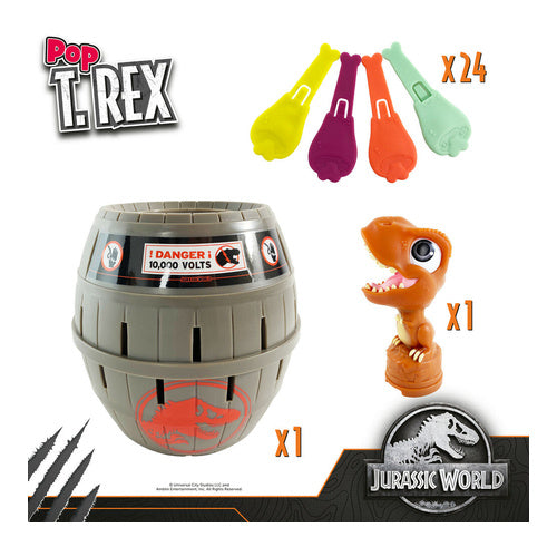 tomy jurassic world pop up t rex